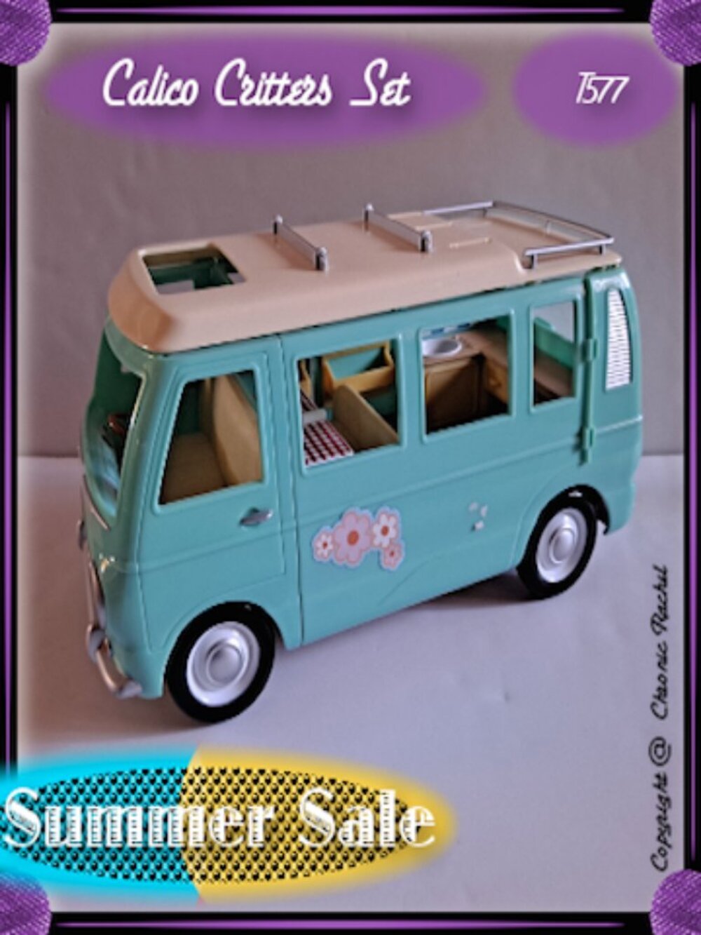 Vintage Teal Campervan